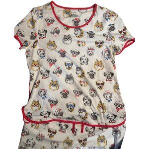 Sleep Sense Dog Pajamas Small NWT 2 Piece Cotton PJ Set Cute Dogs